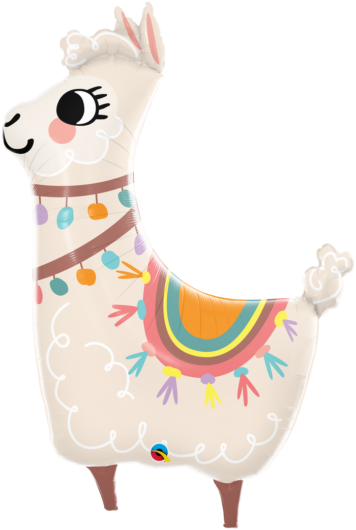 Lovable Llama SuperShape Foil Balloon UNINFLATED