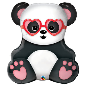 Lovestruck Panda Bear SuperShape Foil Balloon UNINFLATED