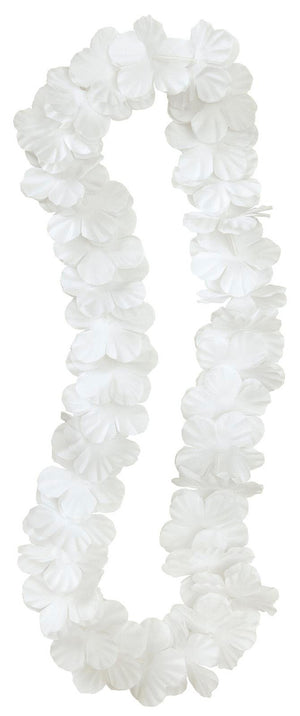 Luau Flower Lei - White