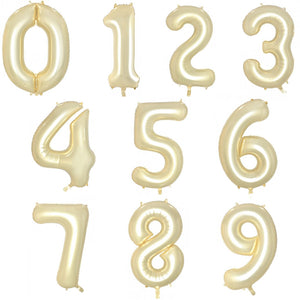 Luxe Gold Helium Inflated Number Foil Balloon each