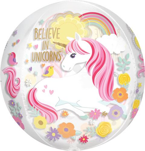 Magical Unicorn Orbz Balloon UNINFLATED