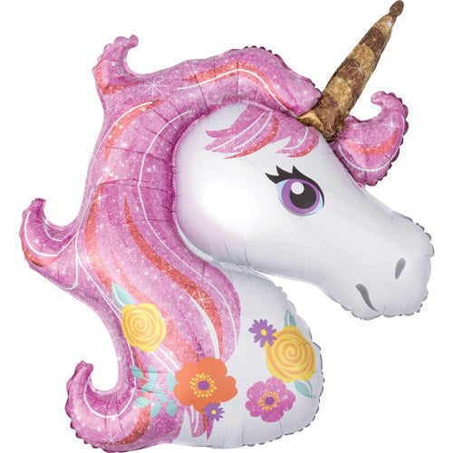 Magical Unicorn SuperShape Foil Balloon UNINFLATED