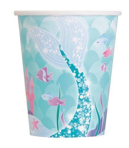 Mermaid Paper Cups - Pack of 8