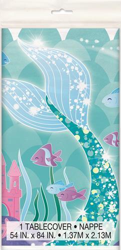 Mermaid Plastic Printed Rectangle Tablecover