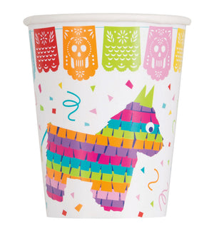 Mexican Fiesta Paper Cups - Pack of 8