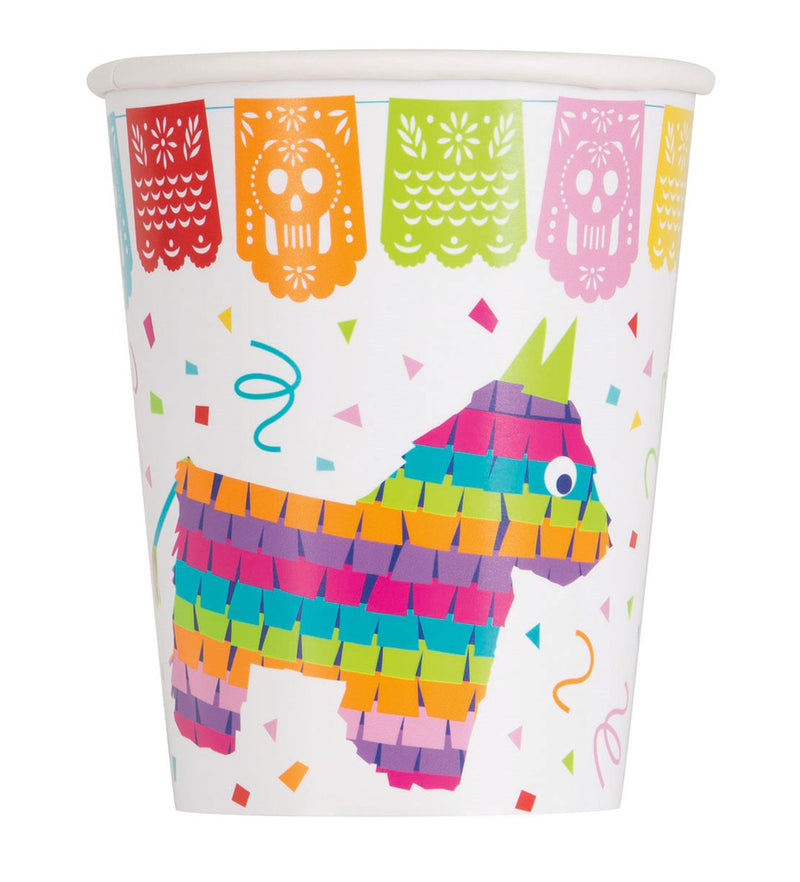 Mexican Fiesta Paper Cups - Pack of 8 – The Party Superstore