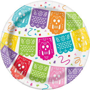 Mexican Fiesta Paper Plates - Pack of 8