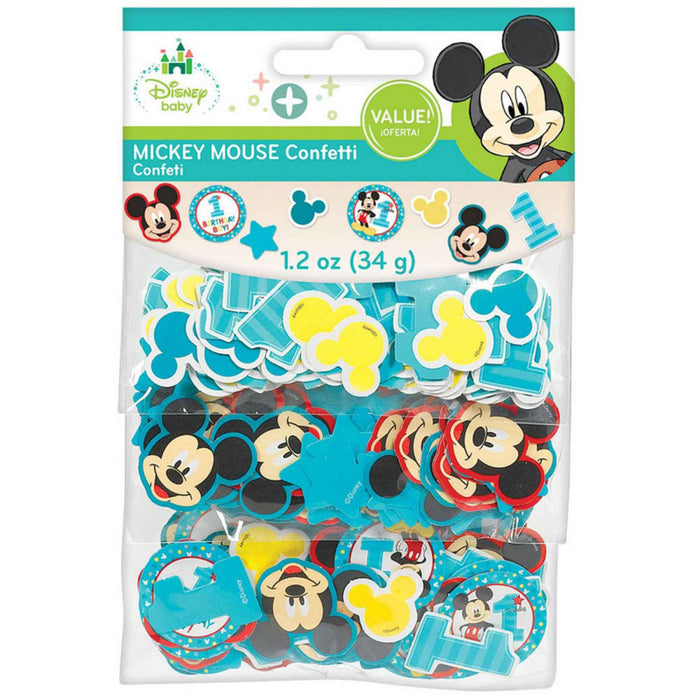 Mickey Mouse 1st Birthday Confetti Value Pack