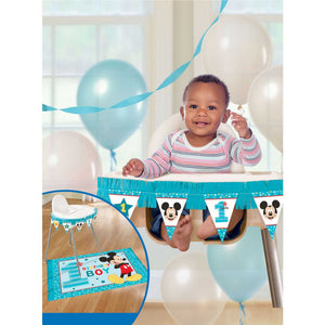 Mickey Mouse 1st Birthday High Chair Decorations Kit