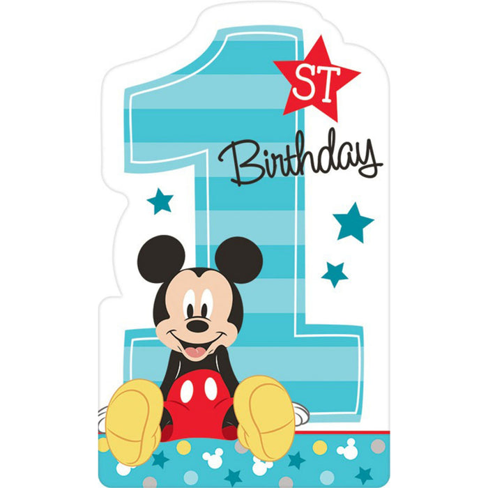 Mickey Mouse 1st Birthday Party Invitations