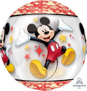Mickey Mouse Clear Foil Orbz Balloon UNINFLATED
