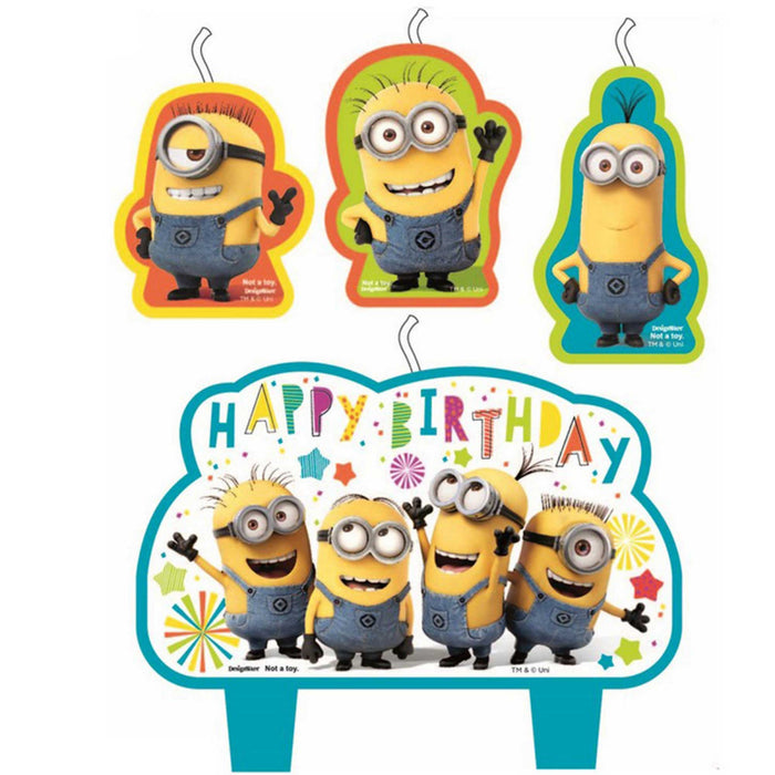 Minions Candles Set of 4