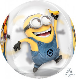 Minions Despicable Me Clear Orbz Balloon UNINFLATED