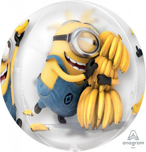 Minions Despicable Me Clear Orbz Balloon UNINFLATED