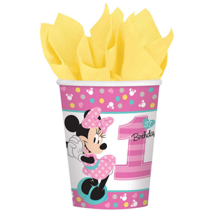 Minnie Mouse 1st Birthday Paper Cups