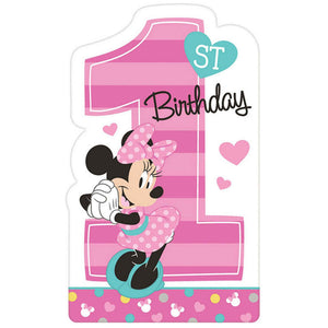 Minnie Mouse 1st Birthday Party Invitations