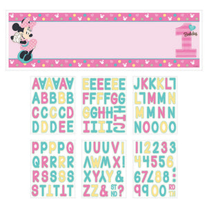 Minnie Mouse 1st Birthday Personalized Giant Banner Kit