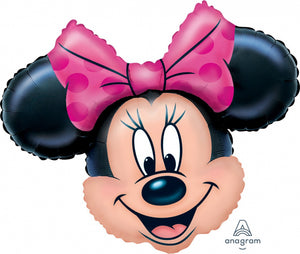 Minnie Mouse Head SuperShape Foil Balloon UNINFLATED