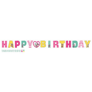 Minnie Mouse Jumbo Letter Happy Birthday Banner
