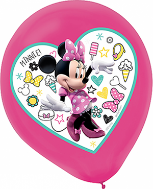 Minnie Mouse Latex Balloon UNINFLATED - Pack of 5