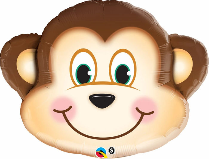 Mischievous Monkey SuperShape Foil Balloon UNINFLATED