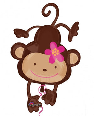 Monkey Love SuperShape Foil Balloon UNINFLATED