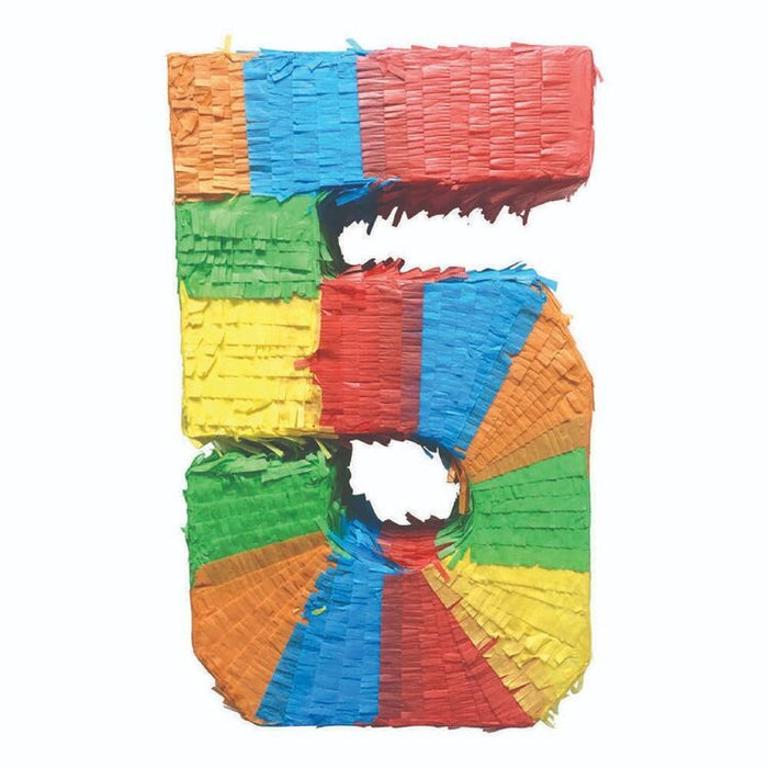 Number 5 Pinata Multicoloured