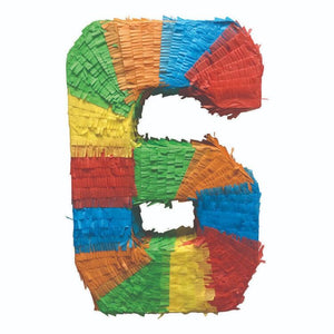 Number 6 Pinata Multicoloured