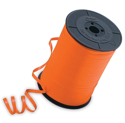 Orange Curling Balloon Ribbon