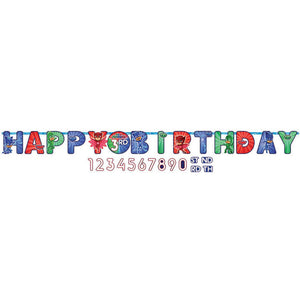PJ Masks Jumbo Letter Happy Birthday Banner