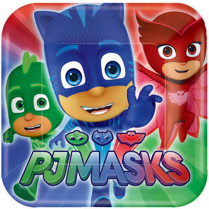 PJ Masks Paper Lunch Plates - Pack of 8