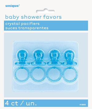 Pacifiers Crystal Blue 5cm Party Favors
