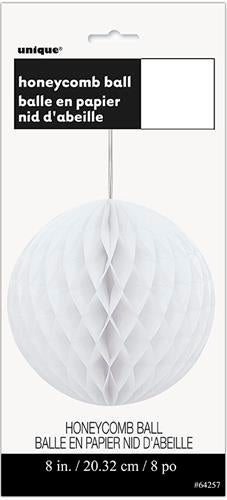 Paper Decoration Honeycomb Ball Bright White 20cm