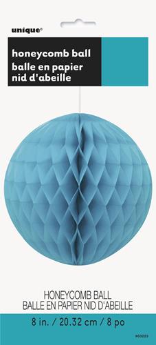 Paper Decoration Honeycomb Ball Caribbean Teal 20cm