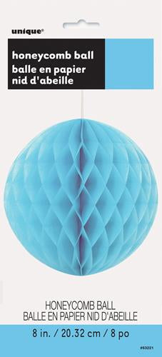 Paper Decoration Honeycomb Ball Powder Blue 20cm