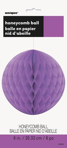 Paper Decoration Honeycomb Ball Pretty Purple 20cm
