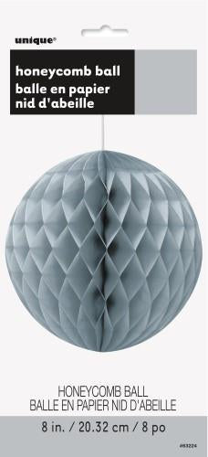 Paper Decoration Honeycomb Ball Silver 20cm