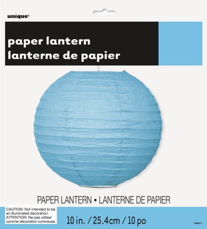 Paper Decoration Lantern Powder Blue 25cm