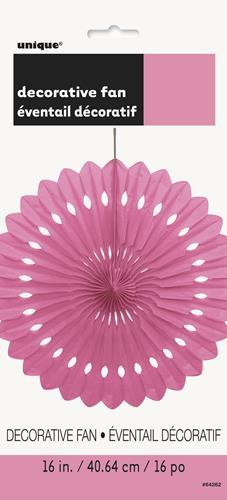 Paper Fan Decoration Hot Pink 40cm