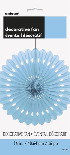 Paper Fan Decoration Powder Blue 40cm