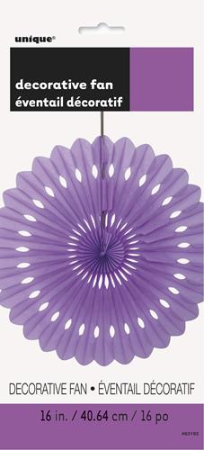 Paper Fan Decoration Pretty Purple 40cm