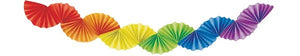 Paper Fan Garland Decoration Rainbow