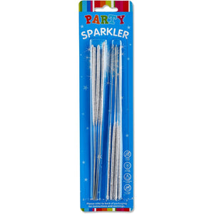 Party Sparklers Silver Colours - Pack of 12