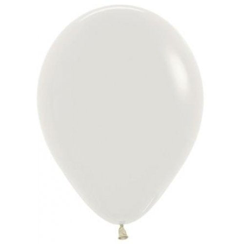 5 Inch Round Pastel Dusk Cream Sempertex Plain Latex Balloons UNINFLATED