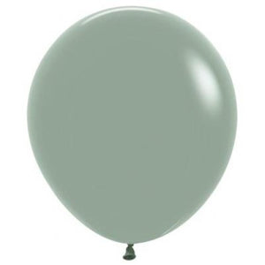 46 CM Round Pastel Dusk Laurel Green Sempertex Plain Latex Balloon UNINFLATED