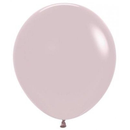 46 CM Round Pastel Dusk Rose Sempertex Plain Latex Balloon UNINFLATED