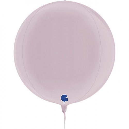 Pastel Pink Foil Orbz Balloon UNINFLATED