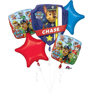 Paw Patrol Foil Balloon Bouquet UNINFLATED - Pack of 5