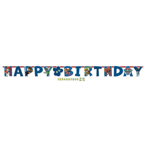 Paw Patrol Jumbo Letter Happy Birthday Banner