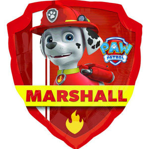 Paw Patrol Two-Sided Shield Shape SuperShape Foil Balloon UNINFLATED